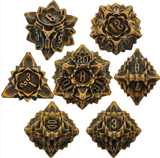 Metal Polyhedral Dice Set