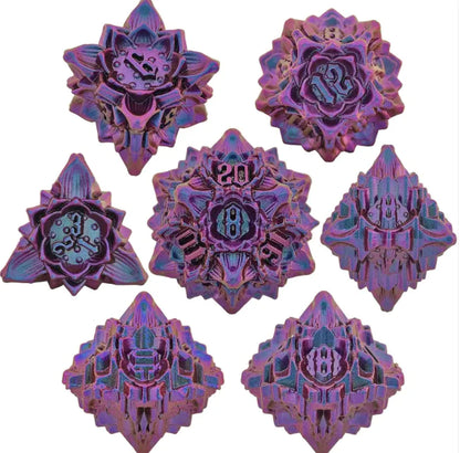 Metal Polyhedral Dice Set