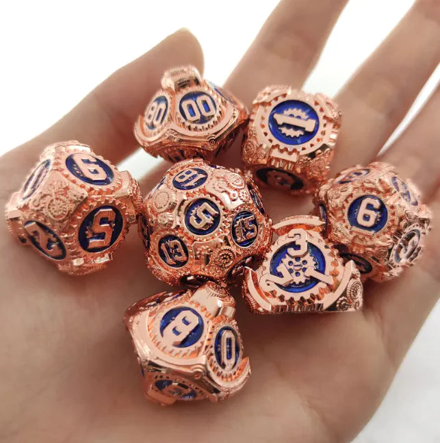 Metal Polyhedral Dice Set