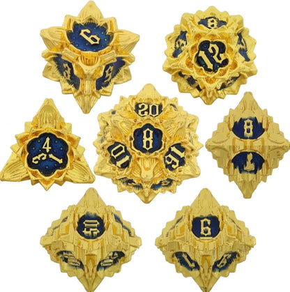 Metal Polyhedral Dice Set