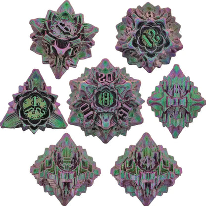 Metal Polyhedral Dice Set
