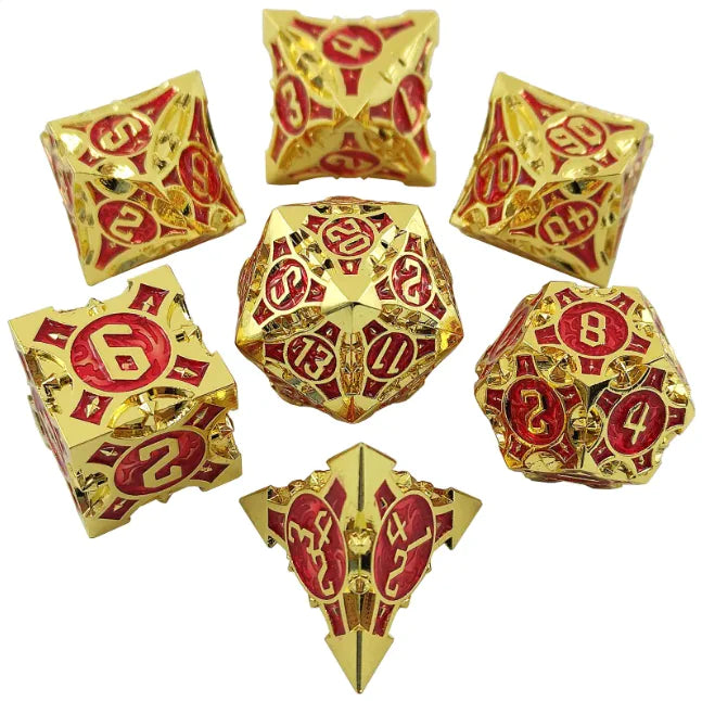 Metal Polyhedral Dice Set