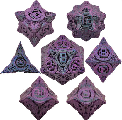 Metal Polyhedral Dice Set