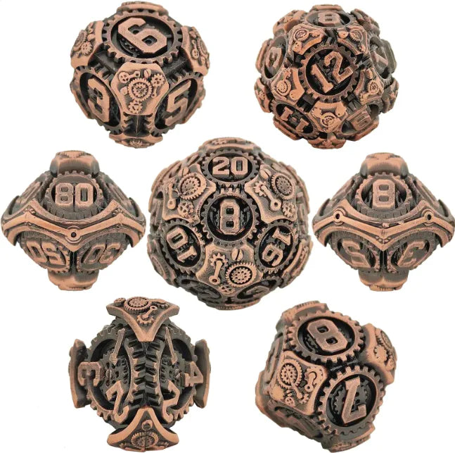 Metal Polyhedral Dice Set