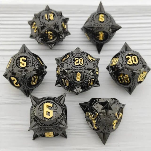 Metal Polyhedral Dice Set