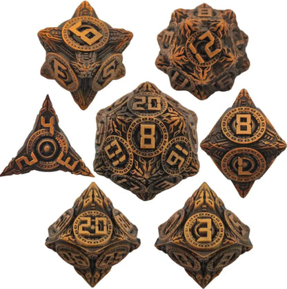 Metal Polyhedral Dice Set