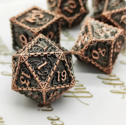 Metal Polyhedral Dice Set