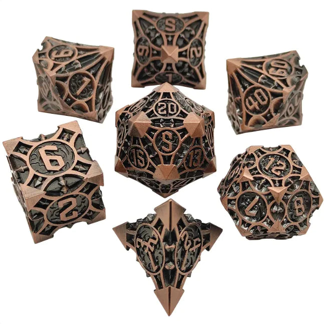 Metal Polyhedral Dice Set