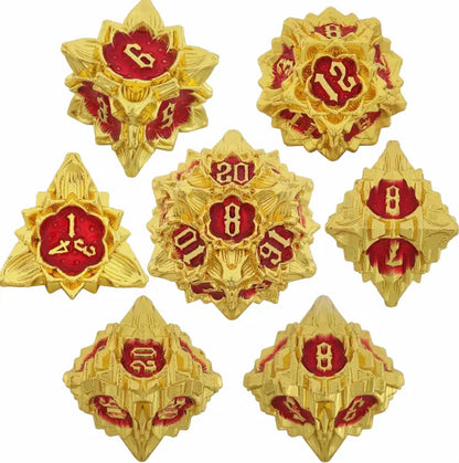 Metal Polyhedral Dice Set