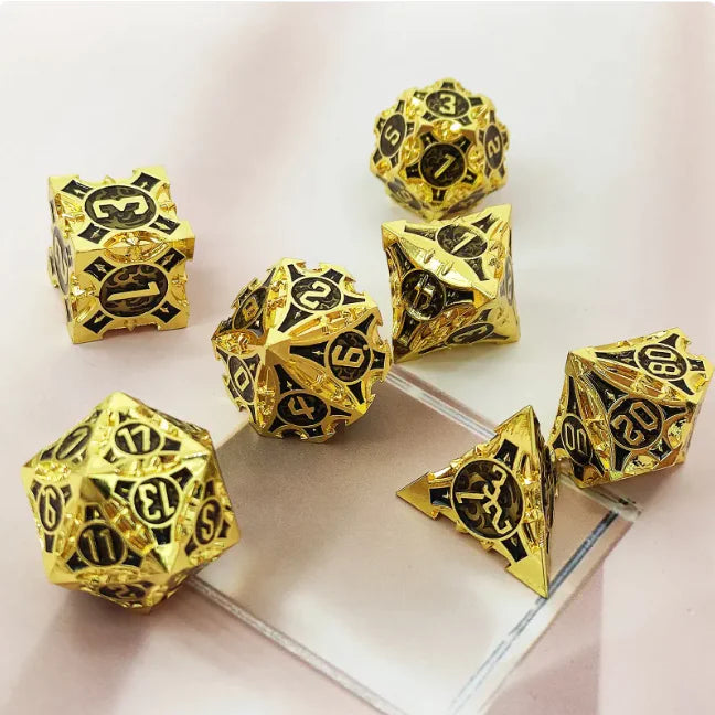 Metal Polyhedral Dice Set