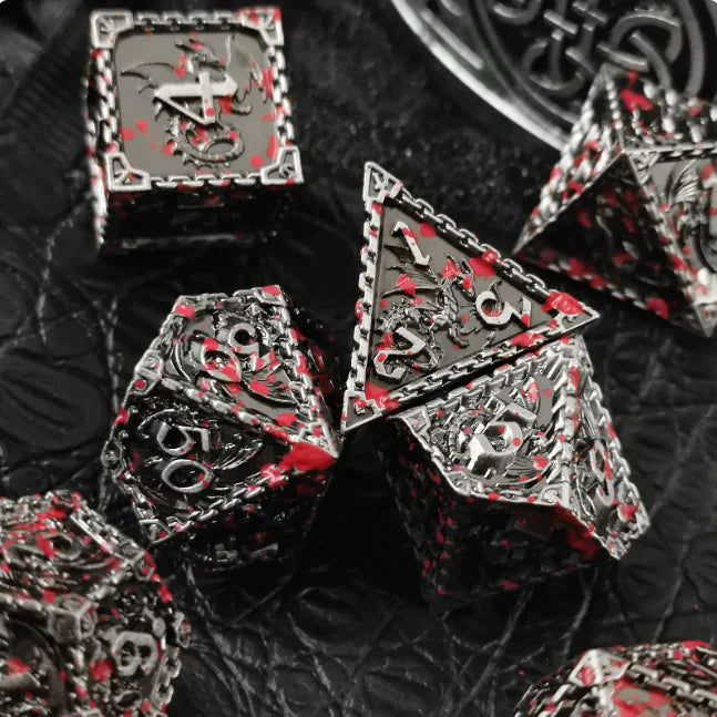 Metal Polyhedral Dice Set