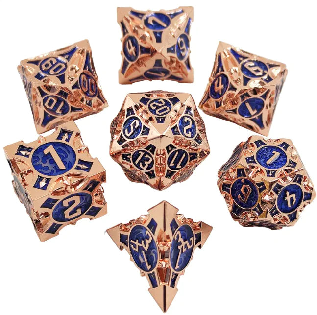 Metal Polyhedral Dice Set