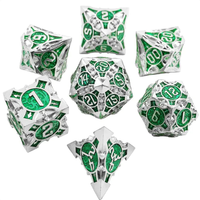 Metal Polyhedral Dice Set