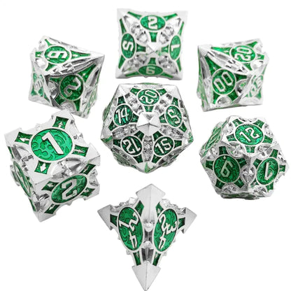 Metal Polyhedral Dice Set