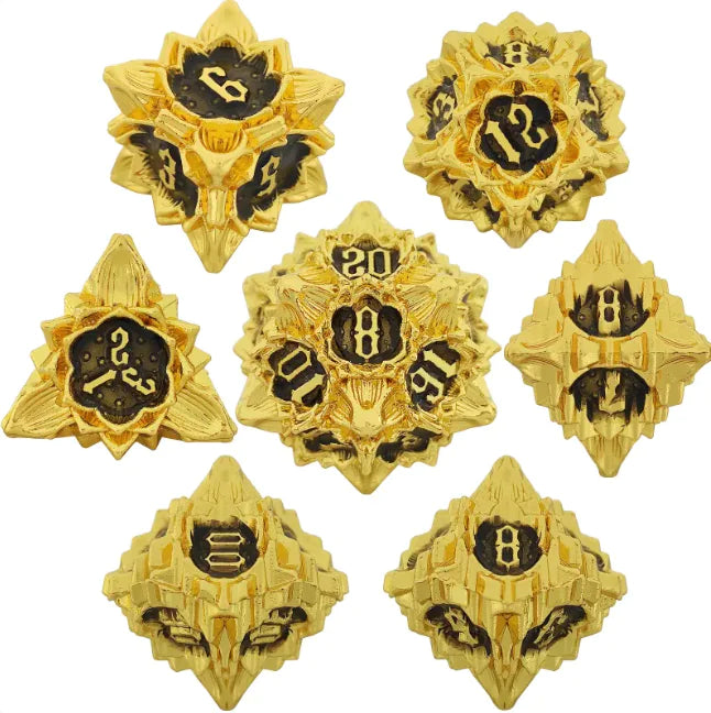Metal Polyhedral Dice Set