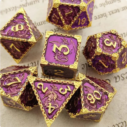 Metal Polyhedral Dice Set