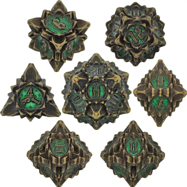 Metal Polyhedral Dice Set